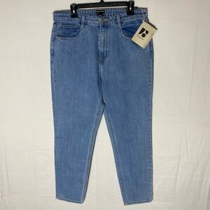 Frank And Oak Kim Med Wash Slim Fit High Rise Jeans 31